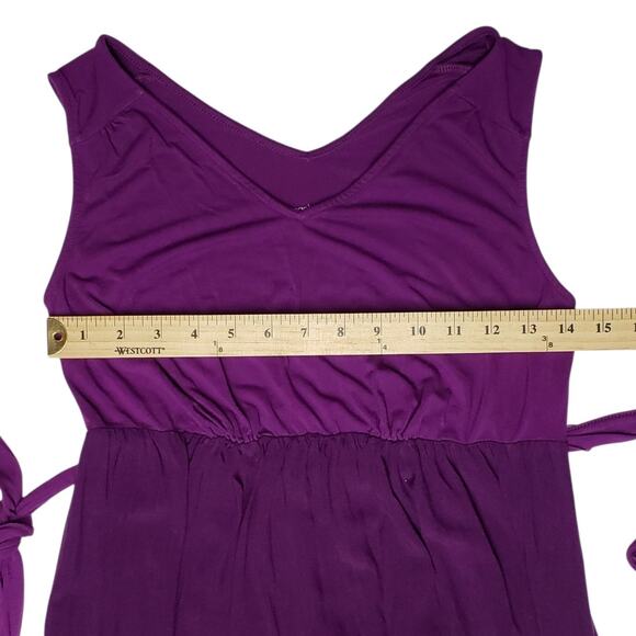 Liz Lange Purple Ombre Maternity Maxi Dress XS/TP Flowy & Chic - Picture 4 of 8